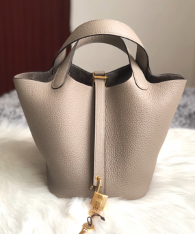 에르메스 피코탄 락18 에토프 금장 소가죽